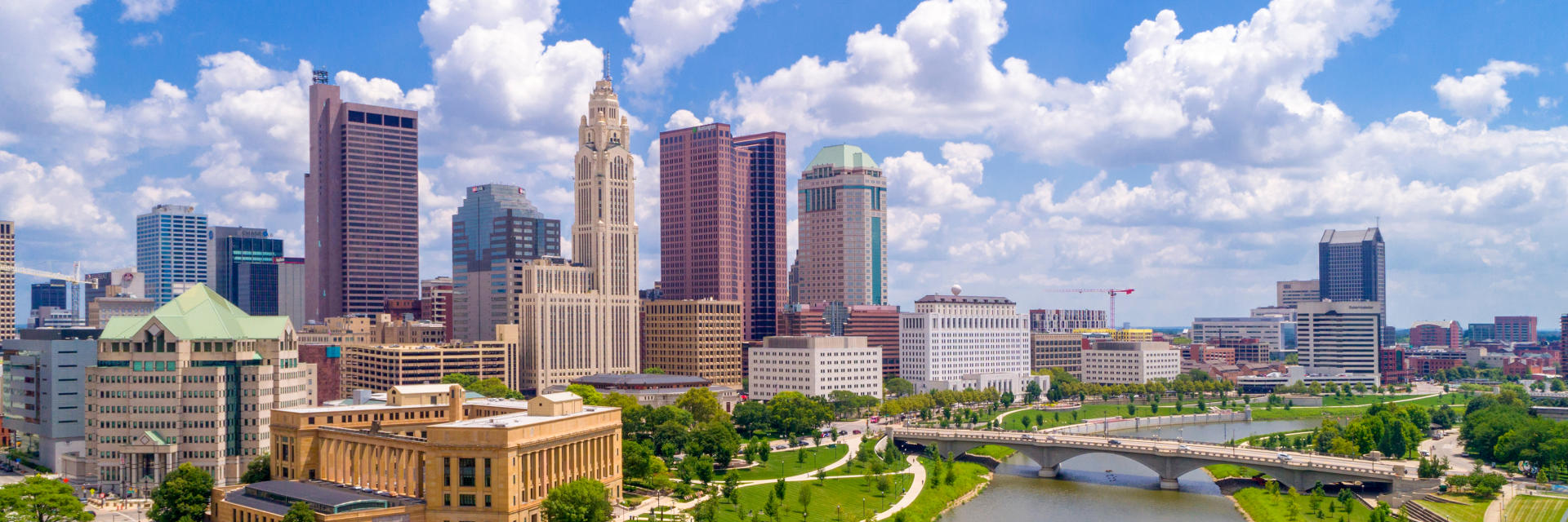 Columbus Skyline in the afternoon